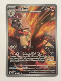 Blaziken 192/182 Destined Rivals Illustration Rare Full Art Pokemon TCG MINT - Image 1