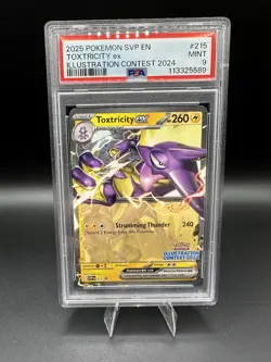 2025 Pokemon SVP Toxtricity EX Illustration Contest 2024 #215 PSA 9 - Image 1