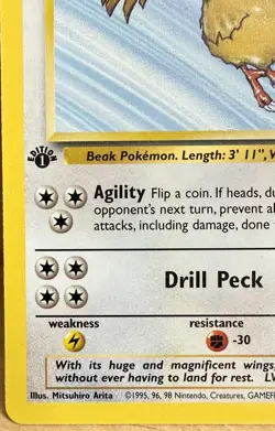 Fearow 36/64 Jungle Set 1st Edition 1999 Vintage Pokemon TCG - Image 3