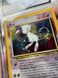 CGC 9 MINT MEW Holo Black Star Promo Pokemon League #9 Pokemon 2000 RARE HOLO - Image 3