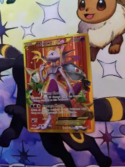 Pokemon TCG Mewtwo EX BREAKthrough 164/162 Holo Secret Rare 170HP Shatter Shot - Image 3