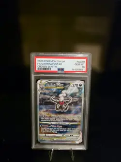 2023 POKEMON SWORD AND SHIELD CROWN ZENITH GG50 FULL ART/DARKRAI VSTAR PSA 10 - Image 1