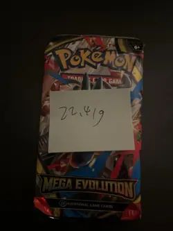 (HEAVY) 22.41g Pokemon TCG Mega Evolution Booster Pack (SEALED)✅ - Image 3