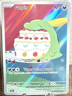 Pokemon Scarlet & Violet Stellar Crown Gulpin 154/142 Illustration Rare - Image 1