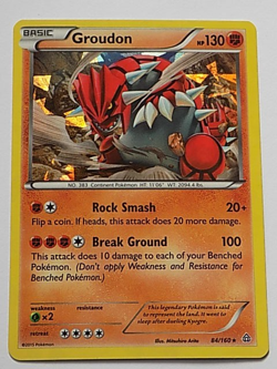 Groudon Holo 84/160 XY - Primal Clash Pokemon - Image 1