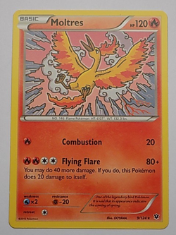 Moltres 9/124 XY Fates Collide Pokemon - Image 1