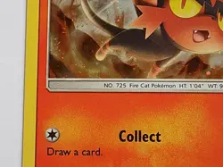 Litten Cosmos Holo SM08- Sun & Moon Promo Pokemon - Image 3