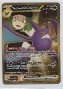 Hyper Rare - Team Rocket's Crobat ex Pokemon Destined Rivals (DRI) #242 - Image 1
