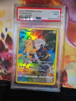 Pokemon Pikachu TG05/TG30 Lost Origin Full Art PSA 9 - Image 1
