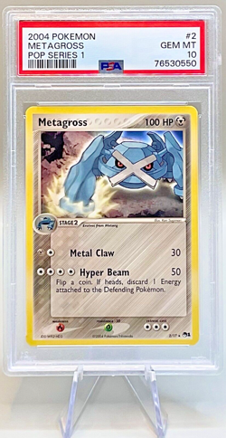 Pokemon Metagross #2/17 Non-Holo Rare - 2004 Pop Series 1 - PSA 10 GEM MINT! - Image 1