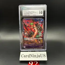 CGC GEM MINT 10 Zoro ST21-015 Flagship Battle 2025 Top 8 Prize Promo ONE PIECE - Image 1