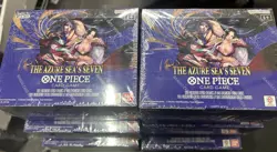 LOT OF (6) ONE PIECE OP-14 AZURE SEA'S SEVEN SEALED BOOSTER BOXES!! - Image 1