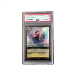 2024 DISNEY LORCANA EN D23 EXPO PROMO MICKEY MOUSE PLAYFUL SORCERER PSA 9 - Image 1