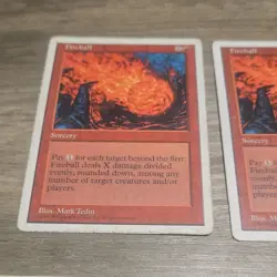 Magic: The Gathering Vintage Card Lot - Fireball, Lightning Bolt, Counterspell - Image 2