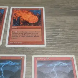 Magic: The Gathering Vintage Card Lot - Fireball, Lightning Bolt, Counterspell - Image 3