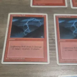 Magic: The Gathering Vintage Card Lot - Fireball, Lightning Bolt, Counterspell - Image 4