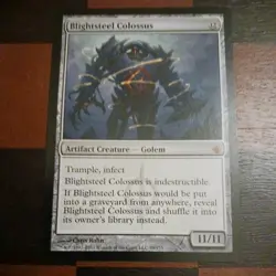 Mtg Blightsteel Colossus LP/NM Mirrodin Besieged Magic Card Mythic Rare - Image 2