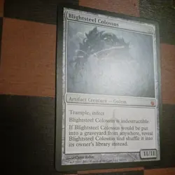 Mtg Blightsteel Colossus LP/NM Mirrodin Besieged Magic Card Mythic Rare - Image 3