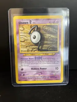 Unown [G] Neo Destiny Pokemon Card 27/105 Rare LP - Image 1