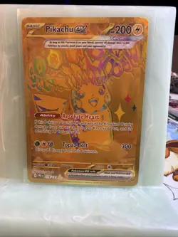 Pokemon TCG Pikachu EX Hyper Rare Card 179/131 Prismatic Evolutions - NM - Image 1