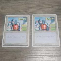 Magic: The Gathering Crusade x2 Enchantment Cards 1995 Mark Poole English - Image 1