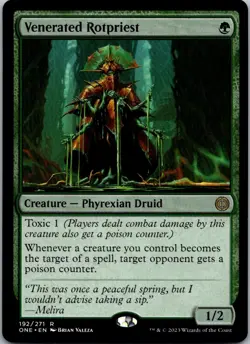 Venerated Rotpriest R Promo Pack: Phyrexia: All Will Be One 192 NM Normal - Image 1