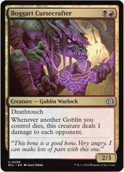 Boggart Cursecrafter 206 MTG NM - Lorwyn Eclipsed - Image 1