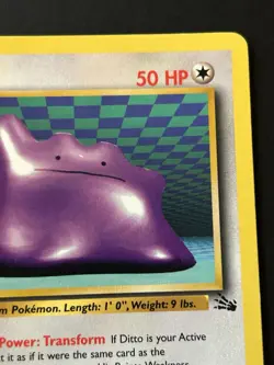 Pokemon TCG Ditto 18/62 Fossil 50 HP Rare LP - Image 5
