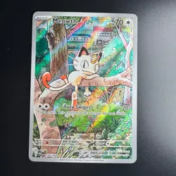 Pokemon TCG Meowth 106/094 Me02 Phantasmal Flames Holo SIR Rare NM Free Shipping - Image 1