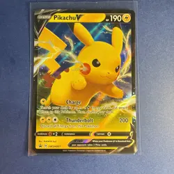 PIKACHU V - Pokemon TCG Sword & Shield Holo Ultra Rare Promo SWSH061 - Image 1