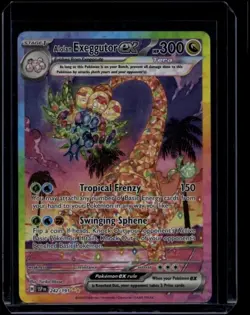 Pokemon TCG Alolan Exeggutor ex 242/191 Surging Sparks Special Illustration NM - Image 1