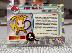 1999 Topps Pokemon Series 1 #26 Raichu (TV Animation Edition) Black Logo LP - Image 2