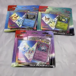 Pokemon TCG Prismatic Evolutions Tech Sticker Collection Set Lot Of 3 Sealed New - Image 1