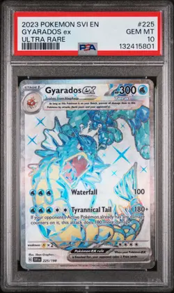 2023 POKEMON SVI EN-SCARLET & VIOLET ULTRA RARE #225 GYARADOS EX PSA 10 - Image 1