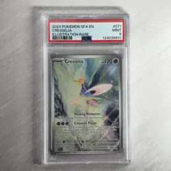 2024 POKEMON SFA EN-SHROUDED FABLE ILLUSTRATION RARE #071 CRESSELIA PSA 9 - Image 1