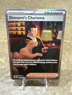 Pokemon Mew 151 Giovanni’s Charisma 204/165 Special Illustration Rare NM - Image 2