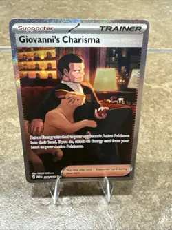 Pokemon Mew 151 Giovanni’s Charisma 204/165 Special Illustration Rare NM - Image 2