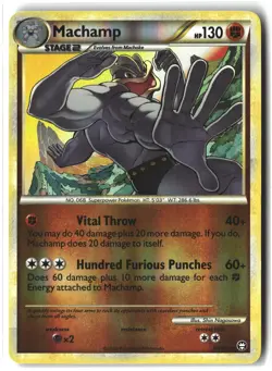 Machamp ⭐ 26/102 Reverse Holo Rare HGSS Triumphant 2010 Pokemon NM - Image 1