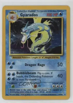 Gyarados Holo Pokemon Base Set #6 1999 - Image 1