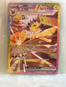 Jolteon EX 153/131 SV: Prismatic Evolutions Holo Pokemon SIR NM-MINT Eeveelution - Image 1