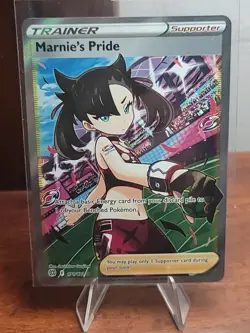 Marnie's Pride (Full Art) Ultra Rare SWSH09: Brilliant Stars 171/172 NM Pokemon - Image 1