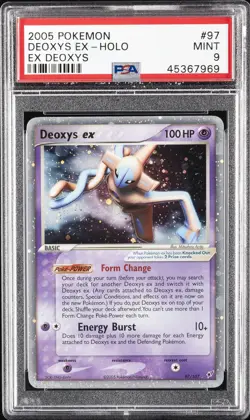 2005 POKEMON EX DEOXYS #97 DEOXYS EX-HOLO PSA 9 - Image 1