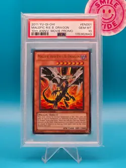 PSA 10 - 2011 Yu-Gi-Oh! Malefic Red-Eyes Black Dragon, 10th Anniv. Movie Promo - Image 1