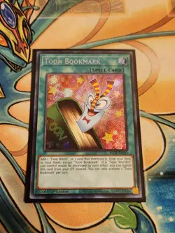 Yugioh Toon Bookmark BLCR-EN067 Secret Rare 1st Ed NM - Image 1