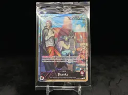 SHANKS OP09-001 ONE PIECE 2025 PSA MAGAZINE PROMO FOIL CELLO PACK NEW / SEALED - Image 1