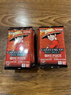 20x One Piece TCG OP13 Carrying On His Will - Likely Dead Booster Packs - Image 2