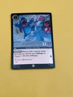 Disney Lorcana Stitch High Badness Level Lorcana Promo Foil 35/P3 Very Rare! - Image 1