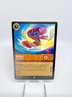 Stitch Carefree Surfer 21/204 - The First Chapter Disney Lorcana Non-foil - Image 1