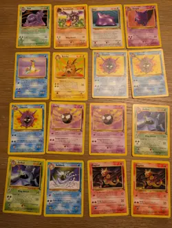 Pokemon Fossil Lot 57 Vintage WOTC Cards Muk Holo Gengar Lapras - Image 1