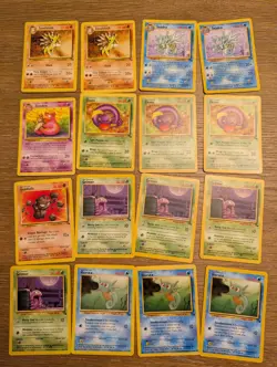 Pokemon Fossil Lot 57 Vintage WOTC Cards Muk Holo Gengar Lapras - Image 2